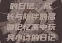 高中玩具小诗的日记，成长与陪伴的温馨记忆高中玩具小诗的日记小说