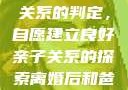 关于16岁青少年与其父亲关系的判定，自愿建立良好亲子关系的探索离婚后和爸爸过夫妻不生孩子