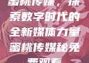 蜜桃传媒，探索数字时代的全新媒体力量蜜桃传媒秘免费观看