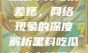 黑料、吃瓜热点事件与反差婊，网络现象的深度解析黑料吃瓜热点事件反差婊一区
