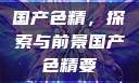 国产色精，探索与前景国产色精要