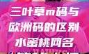 三叶草m码与欧洲码的区别水蜜桃网名