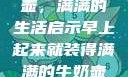 晨光中的牛奶壶，满满的生活启示早上起来就装得满满的牛奶壶是好事吗