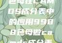关于9988色母在CAMDS成分表中的应用9988色母做camds成分表最新消息