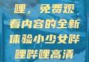 探索哔哩哔哩，免费观看内容的全新体验小少女哔哩哔哩高清在线观看