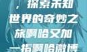 啊哈又加一指，探索未知世界的奇妙之旅啊哈又加一指啊哈微博双男主