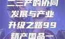 探索中国产业新面貌，一二三产的协同发展与产业升级之路99精产国品一二三产区区观看