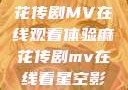 星空下的麻花传剧MV在线观看体验麻花传剧mv在线看星空影视评价