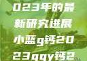 探索小蓝g钙与ggy钙，2023年的最新研究进展小蓝g钙2023ggy钙2023的功能介绍