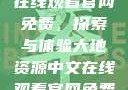 大地资源中文在线观看官网免费，探索与体验大地资源中文在线观看官网免费动漫