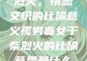 孤男寡女干柴烈火，情感交织的比喻意义孤男寡女干柴烈火的比喻意思是什么?