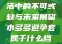 水多多，生活中的不可或缺与未来展望水多多避孕套属于什么档次
