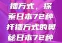 日本传统园艺艺术中的扦插方式，探索日本72种扦插方式的奥秘日本72种扦插方式的发布时间