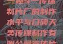 一窥9一传媒制片厂的制作水平与口碑天美传媒制作有限公司宣传片