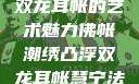 佛帐潮绣凸浮双龙耳帐的艺术魅力佛帐潮绣凸浮双龙耳帐慧宁法师
