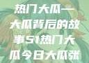 揭秘今日51热门大瓜—大瓜背后的故事51热门大瓜今日大瓜张继