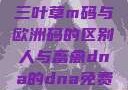 三叶草m码与欧洲码的区别人与畜禽dna的dna免费