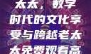 免费观看高清电视剧的老太太，数字时代的文化享受与跨越老太太免费观看高清电视剧韩剧