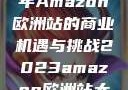 揭秘2023年Amazon欧洲站的商业机遇与挑战2023amazon欧洲站大长颈