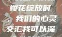 我可以深入接触你，樱花下的故事解析
樱花绽放时，我们的心灵交汇我可以深入接触你樱花讲的什么_第1集