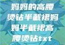 妈妈的高腰烫钻半截裙妈妈半截裙高腰烫钻txt