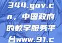 揭秘www.3344.gov.cn，中国政府的数字服务平台www.91.com