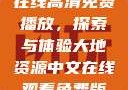 大地二资源在线高清免费播放，探索与体验大地资源中文在线观看免费版高清