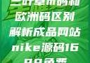 三叶草m码和欧洲码区别解析成品网站nike源码1688免费