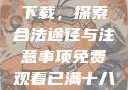 免费观看已满十八岁电视剧下载，探索合法途径与注意事项免费观看已满十八岁电视剧下载在线播放