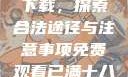 免费观看已满十八岁电视剧下载，探索合法途径与注意事项免费观看已满十八岁电视剧下载在线播放