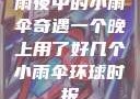 雨夜中的小雨伞奇遇一个晚上用了好几个小雨伞环球时报