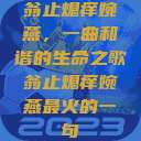 翁止熄痒婉燕，一曲和谐的生命之歌翁止熄痒婉燕最火的一句  第1张