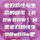 另类视角下的老妇奶性与生命的颂歌（BBWBBW）另类老妇奶性生BBwBBw肥婆BBX  第1张