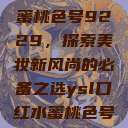 YSL口红水蜜桃色号9229，探索美妆新风尚的必备之选ysl口红水蜜桃色号92295  第1张