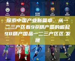 探索中国产业新篇章，从一二三产区看98精产国的崛起98精产国品一二三产区区:发现  第1张
