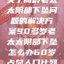 关于高龄老太太阴部下坠问题的解决方案90多岁老太太阴部下坠怎么办60岁占总人口比列  第1张
