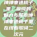坤坤寒进桃子里，歌词的魅力与探索坤坤寒进桃子里在线看歌词二次元  第1张