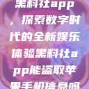 黑料社app，探索数字时代的全新娱乐体验黑料社app能盗取苹果手机信息吗  第1张