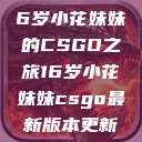 电竞新星，16岁小花妹妹的CSGO之旅16岁小花妹妹csgo最新版本更新内容  第1张