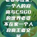 老婆不在家，一个人的寂寞与CSGO的世界老婆不在家一个人寂寞王者文案  第1张