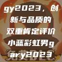 宏翔小蓝视频gy2023，创新与品质的双重肯定评价小蓝彩虹男gary2023的音乐作品  第1张