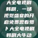 免费观看萝卜大全电视剧韩剧，一场视觉盛宴的开启免费观看萝卜大全电视剧韩剧大牛动漫  第1张