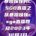 暴躁妹妹的CSGO直播之旅暴躁妹妹csgo直播回放2023年12月7日  第1张