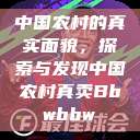 中国农村的真实面貌,探索与发现中国农村真卖Bbwbbw 第1张 中国农村的真实面貌,探索与发现中国农村真卖Bbwbbw 第1张