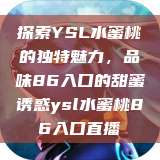 探索YSL水蜜桃的独特魅力，品味86入口的甜蜜诱惑ysl水蜜桃86入口直播  第1张