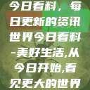 今日看料，每日更新的资讯世界今日看料-美好生活,从今日开始,看见更大的世界  第1张