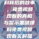 揭秘黑暗爆料背后的故事，免费视频观看的真相与警示黑暗爆料免费视频观看实时播放  第1张