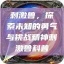刺激鲁,探索未知的勇气与挑战精神刺激鲁科普 第1张 刺激鲁,探索未知的勇气与挑战精神刺激鲁科普 第1张