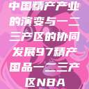 中国精产产业的演变与一二三产区的协同发展97精产国品一二三产区NBA  第1张