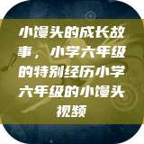 小馒头的成长故事，小学六年级的特别经历小学六年级的小馒头视频  第1张